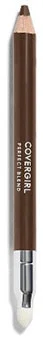 Covergirl Perfect Blend Dual Ended Eyeliner Pencil in Dark Brown with a pencil tip for precise application and a smudger for blending. 