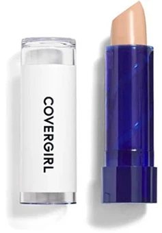 Covergirl Smoothers Moisturizing Concealer Stick in light shade showcasing its sleek packaging with a white exterior and blue cap.