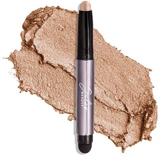 Julep Creme to Powder Waterproof Eyeshadow Stick in a sleek, twist up design, showcasing a smooth, creamy texture that dries to a powder finish.