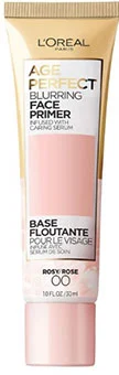 L'Oréal Age Perfect Blurring Face Primer tube in pink and beige packaging.