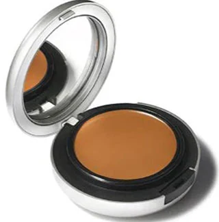 Open compact of MAC Cosmetics Studio Fix Tech Cream to Powder Foundation with mirror.