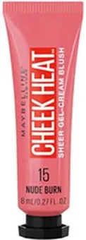 Maybelline Cheek Heat Gel Cream Blush in nude burn shade.