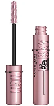 Maybelline Lash Sensational Sky High mascara in a rose gold tube with wand applicator.