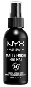 NYX Professional Makeup Matte Finish Makeup Setting Spray bottle.