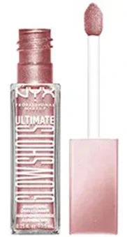 NYX Professional Ultimate Glow Shots Liquid Eyeshadow in a small tube with an applicator.