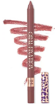 Selestia Beauty lip liner Oral Fixation with cap and swatch.